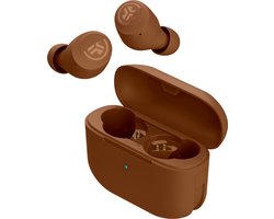 JLab Go Pop Tones Draadloze Oordopjes - oortjes draadloos - 32 uur Speeltijd - EQ Geluidsinstellingen - Bluetooth 5.1 - Oplaadcase met ingebouwde Oplaadkabel – Pantone 1615
