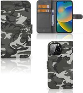 iPhone 14 Pro Max Telefoon Hoesje Cadeau voor hem Army Light