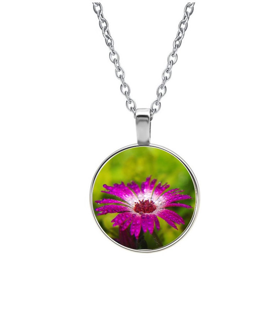 Ketting Glas - Bloem