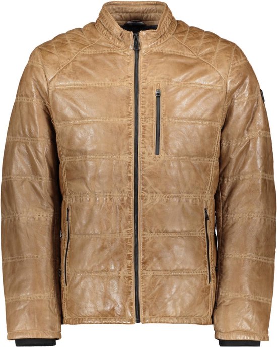 Donders Jas Leather Jacket 52302 Caramel Mannen Maat - 54