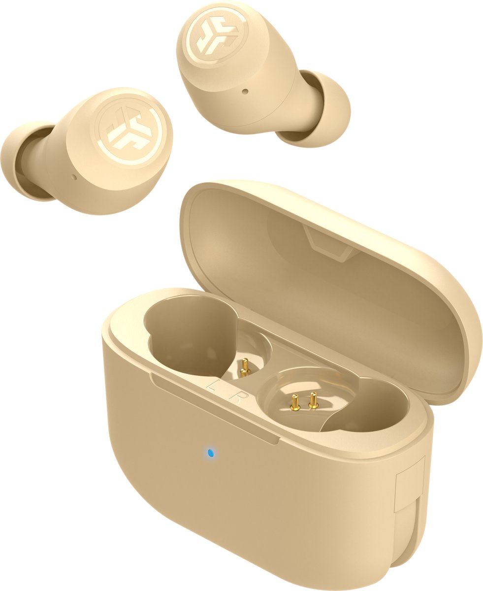 JLab Go Air POP Tones Draadloze Oordopjes - oortjes draadloos - 32 uur Speeltijd - EQ Geluidsinstellingen - Bluetooth 5.1 - Oplaadcase met ingebouwde Oplaadkabel – Pantone 155
