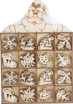 48x stuks houten kersthangers figuurtjes 17 x 25 cm kerstornamenten - Houten ornamenten kerstversiering