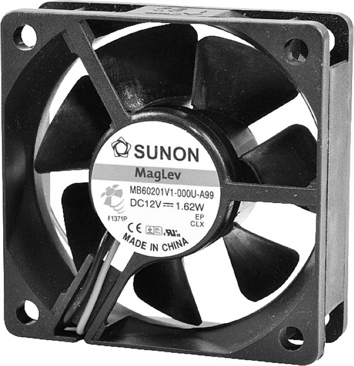 Sunon SUNON DC-Axiallüfter Serie MB/EB 60x60x20mm Axiaalventilator 12 V 39.06 m³/h (l x b x h) 60 x 60 x 20 mm