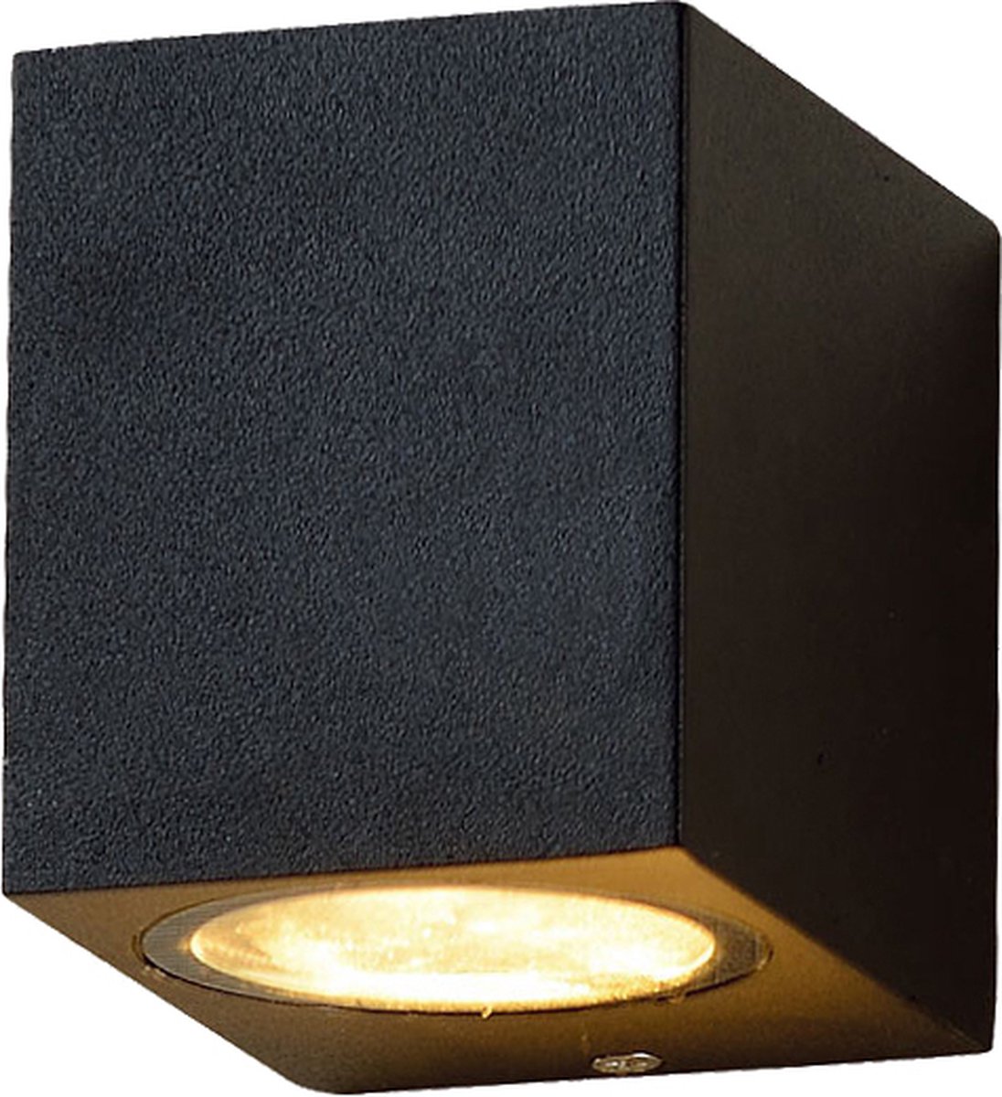 Buitenlamp - Wandlamp buiten - Badkamerlamp - Nice - Zwart - IP54 - Geschikt voor GU10 spot