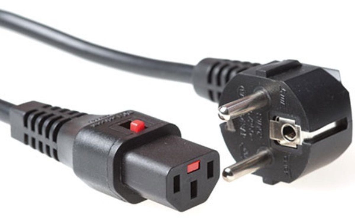 Aansluitkabel Schuko stekker en IEC C13 contrastekker 2M