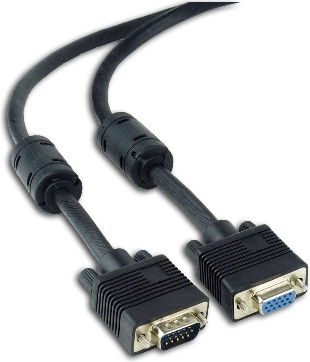Delock - VGA Beeldscherm Verlengkabel - zwart - 15 meter