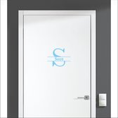 Deursticker Met Naam -  Suus - Licht Blauw