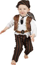 Bruin piraten baby kostuum - Verkleedkleding - Maat 80