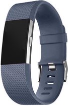 Bandje Voor Fitbit Charge 2 - Sport Band - Rock Cyaan (Grijs) - Maat: SM - Horlogebandje, Armband