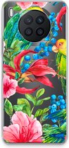 Case Company® - Hoesje geschikt voor Huawei Nova 8i hoesje - Papegaaien - Soft Cover Telefoonhoesje - Bescherming aan alle Kanten en Schermrand