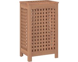 vidaXL - Wasmand - 35x25x60 - cm - massief - teakhout