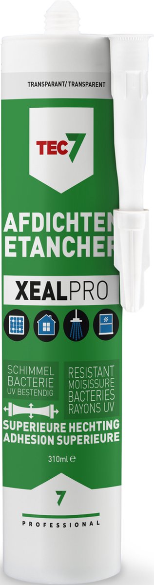 XealPro - Afdichtings- en afwerkingskit - Tec7 - 310 ml koker Transparantgrijs