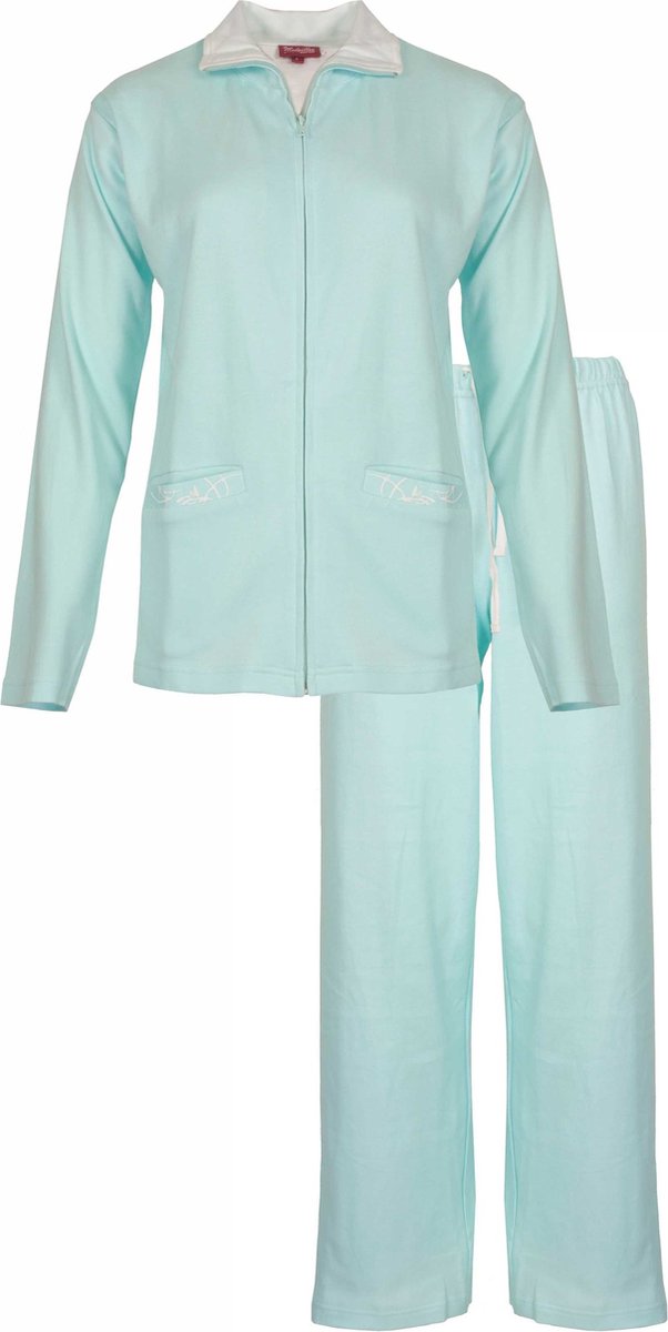 Medaillon Dames Huispak - Katoen - Licht Blauw - Maat M