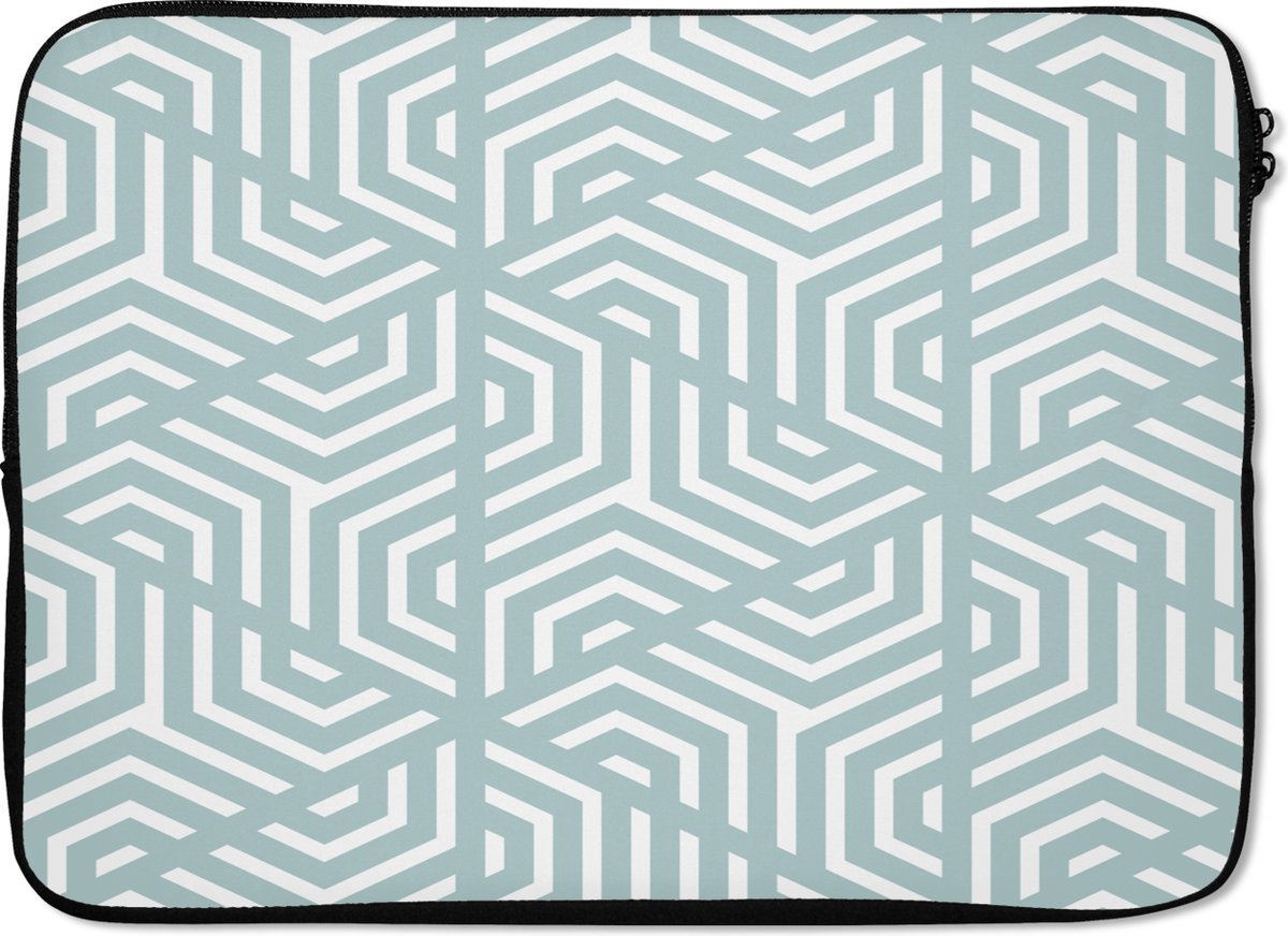 Laptophoes - Laptoptas - Geometrie - Driehoek - Patronen - Abstract - Laptop - 13 Inch - Laptop hoes