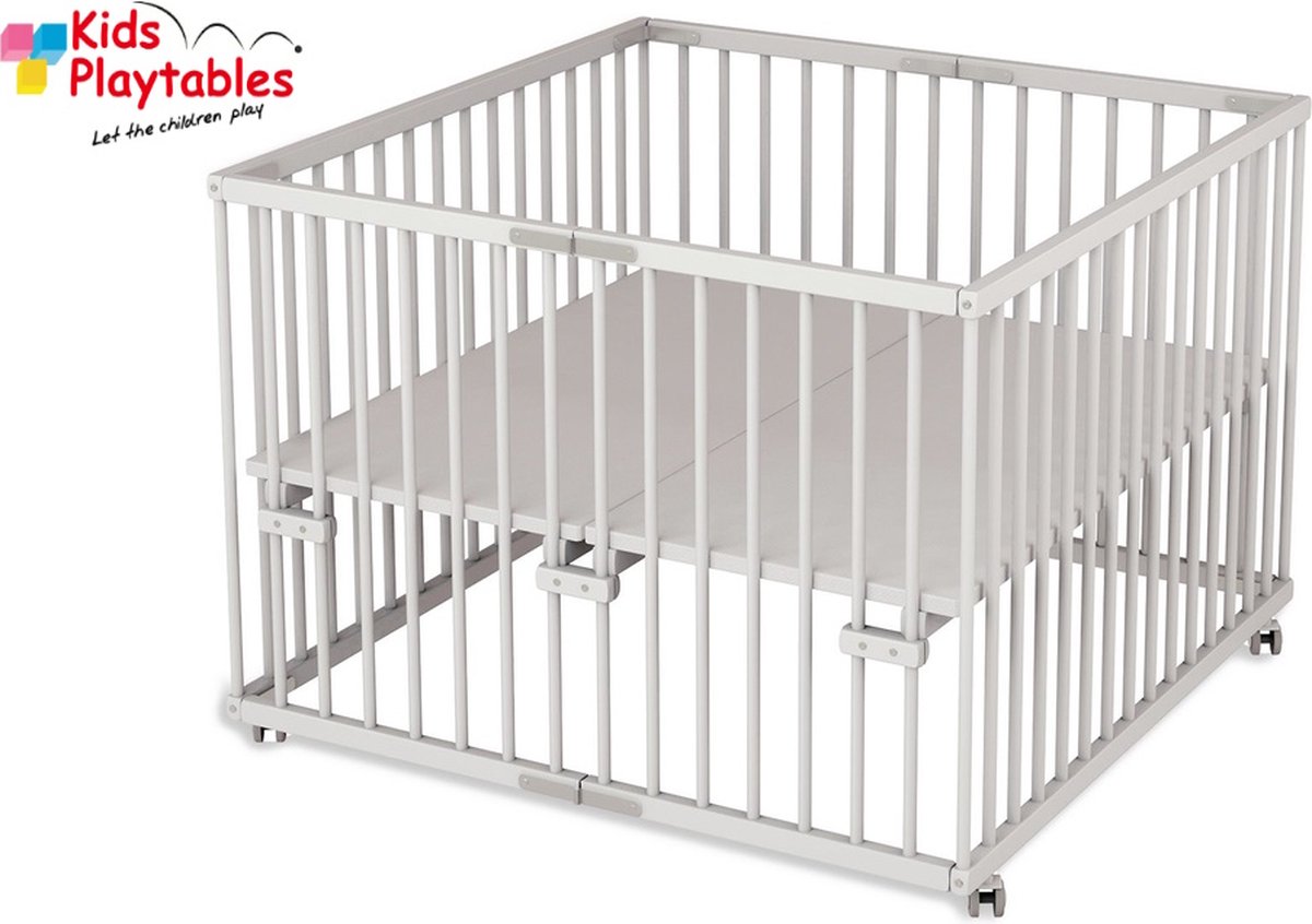 SÄMANN® inklapbare Baby box Wit met In hoogte Verstelbare Bodem ...