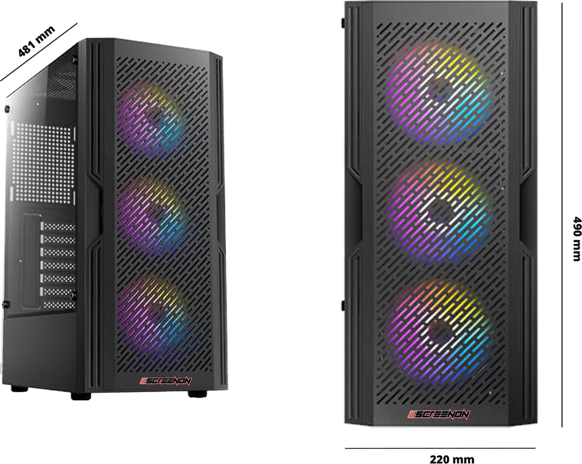 ScreenON - Game PC - Ryzen 3 - 512GB SSD - 16GB RAM - Radeon - afbeelding 2