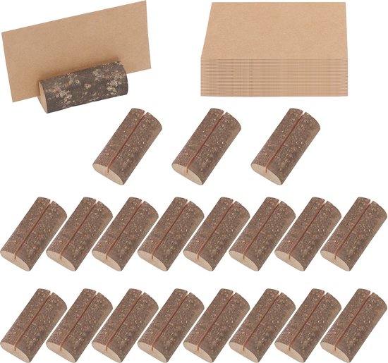 2 set 20 Stuks Hout Plaats Kaarthouders Bruiloft Kraft Plaats Kaarten Desktop Decor, Stijl D 20 Stuks 2 set 20 Stuks Hout Plaats Kaarthouders Bruiloft Kraft Plaats Kaarten Desktop Decor, Stijl D 20 Stuks