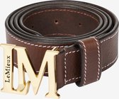 Le Mieux Monogram Belt - Brown - Maat M