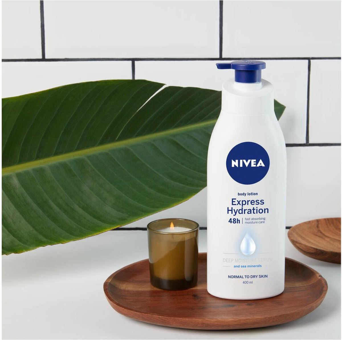 NIVEA Express Bodylotion Met Verzorgend Serum Olie end