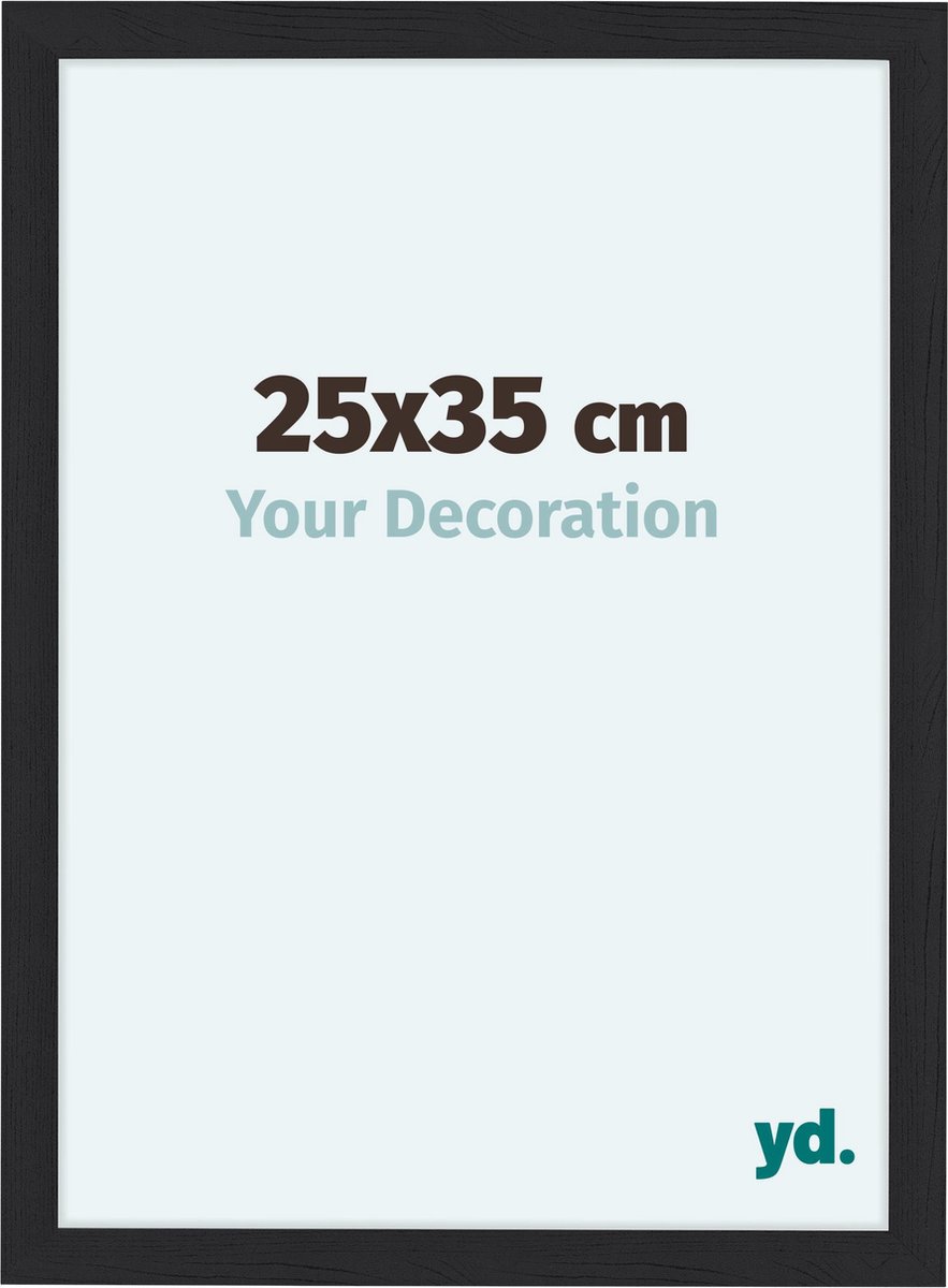 yd. Your Decoration - Fotolijst 25x35 cm - MDF - Zwart Houtnerf - Como