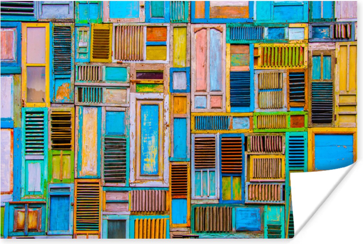 Deuren - Blauw - Abstract - Architectuur - Neon