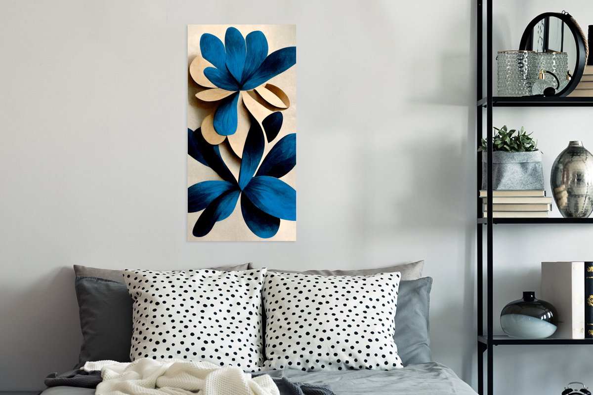 Bladeren - Planten - Blauw - Lelie