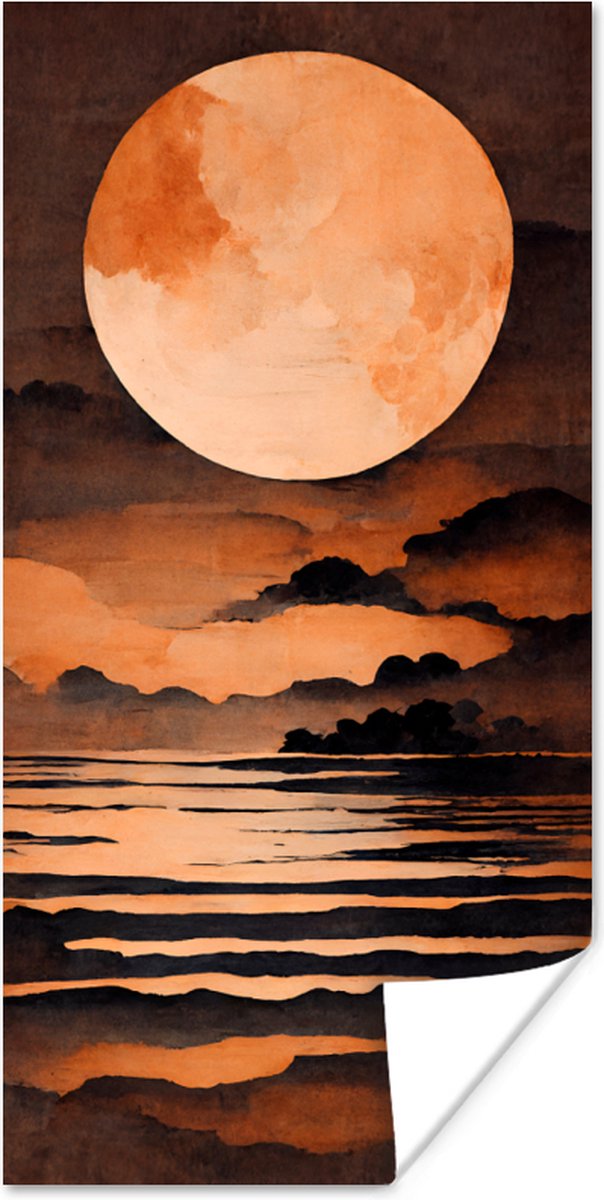 Maan - Pastel - Rood - Vintage