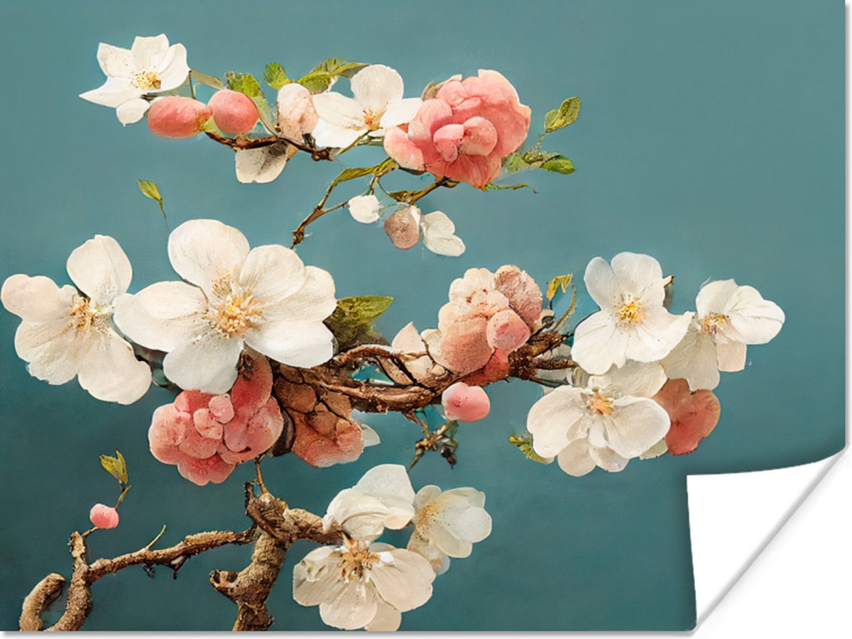 Bloemen - Bloesem - Kersen - Tak - Wit