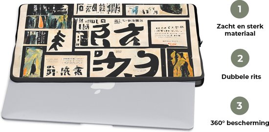 Housse Ordinateur Portable Ou Tablette En Tissu Japonais