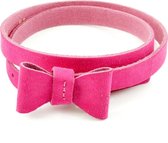 Kidzzbelts Meisjesriem JeansTaillekinderriemSmalle 1707 - Roze - 85 cm