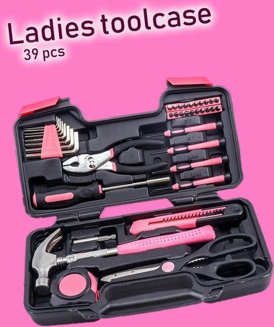 Wood, Tools & Deco Gereedschapset - Inclusief Gereedschap - Voor Dames - 39 delig