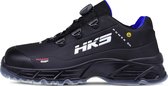 HKS CPO 10 BOA S3 werkschoenen - veiligheidsschoenen - safety shoes - laag - heren - antislip - ESD - lichtgewicht - Vegan - zwart - maat 40