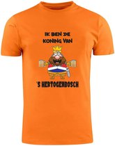 Ik ben de Koning van Den Bosch Oranje Heren T-Shirt | Koningsdag | 's - Hertogenbosch | Shirt