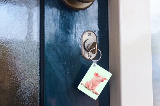 Porte-clés - Cochon - Rose - Prise - Animaux - Cadeaux - Plastique