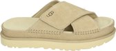 UGG GOLDENSTAR CROSS SLIDE - Chaussons pour femme Adultes - Couleur : Wit/beige - Taille : 40