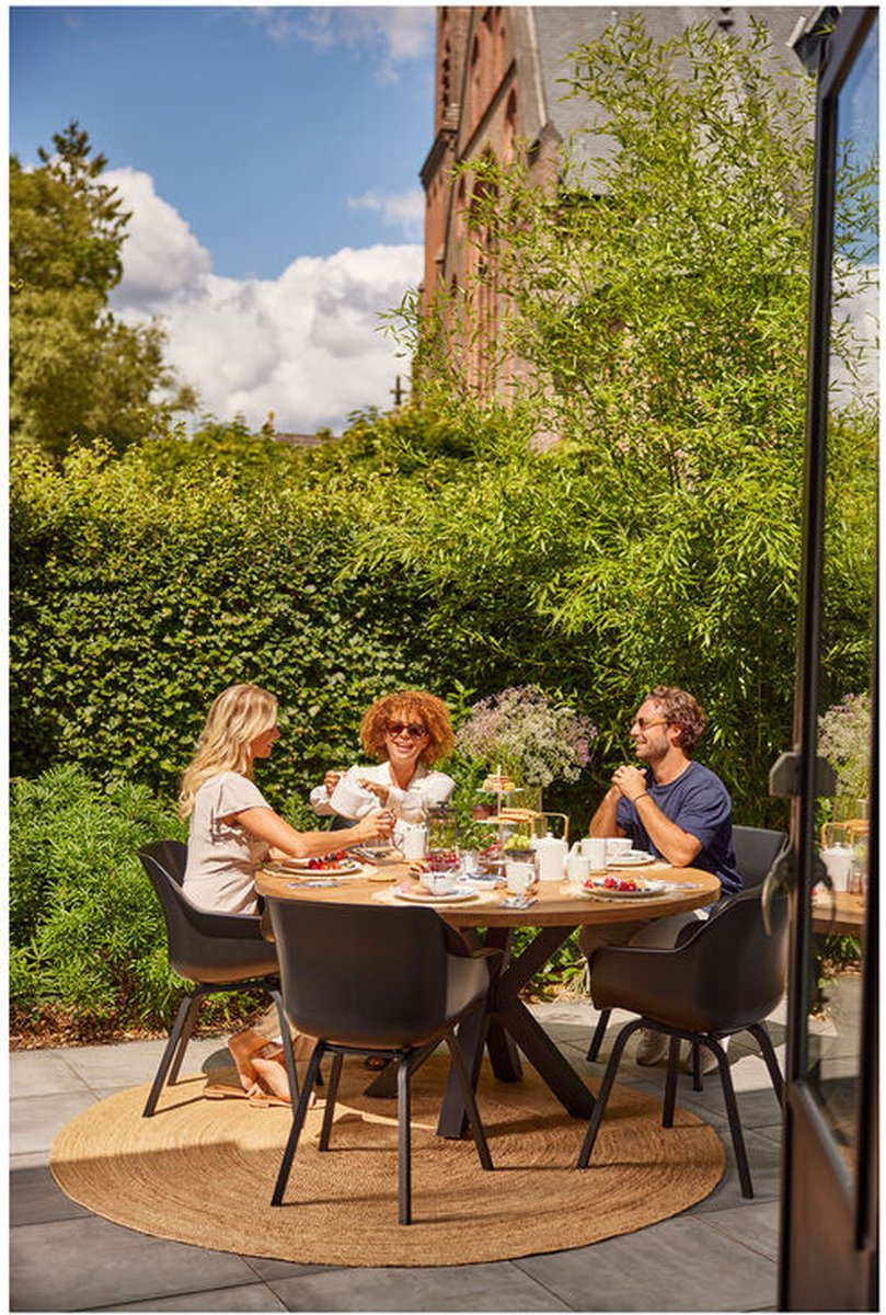 Hartman Sophie armchair chaise de jardin avec accoudoirs - Noir - set de 2