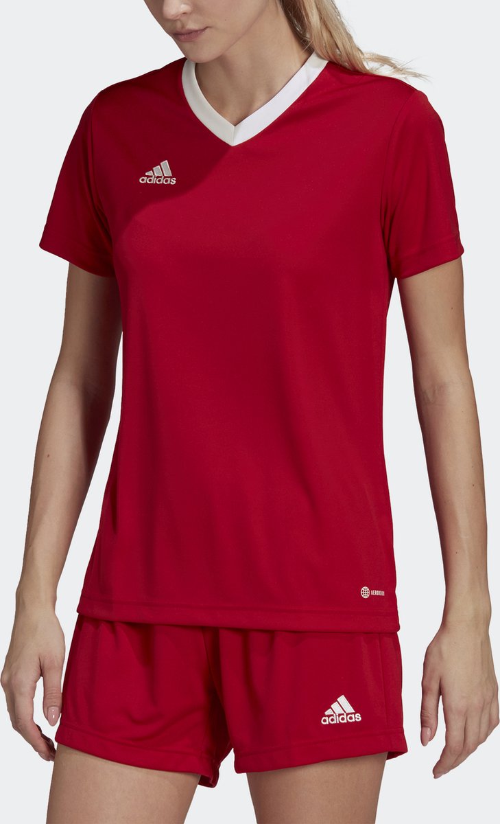 adidas Performance Entrada 22 Voetbalshirt - Dames - Rood - XS