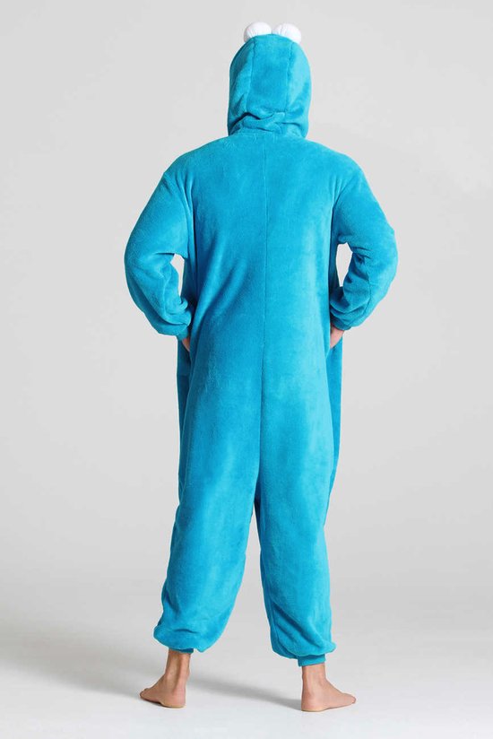 fee Prik spanning Onesie Koekiemonster pak kostuum Sesamstraat - maat XS-S - blauw  Koekiemonsterpak... | bol.com