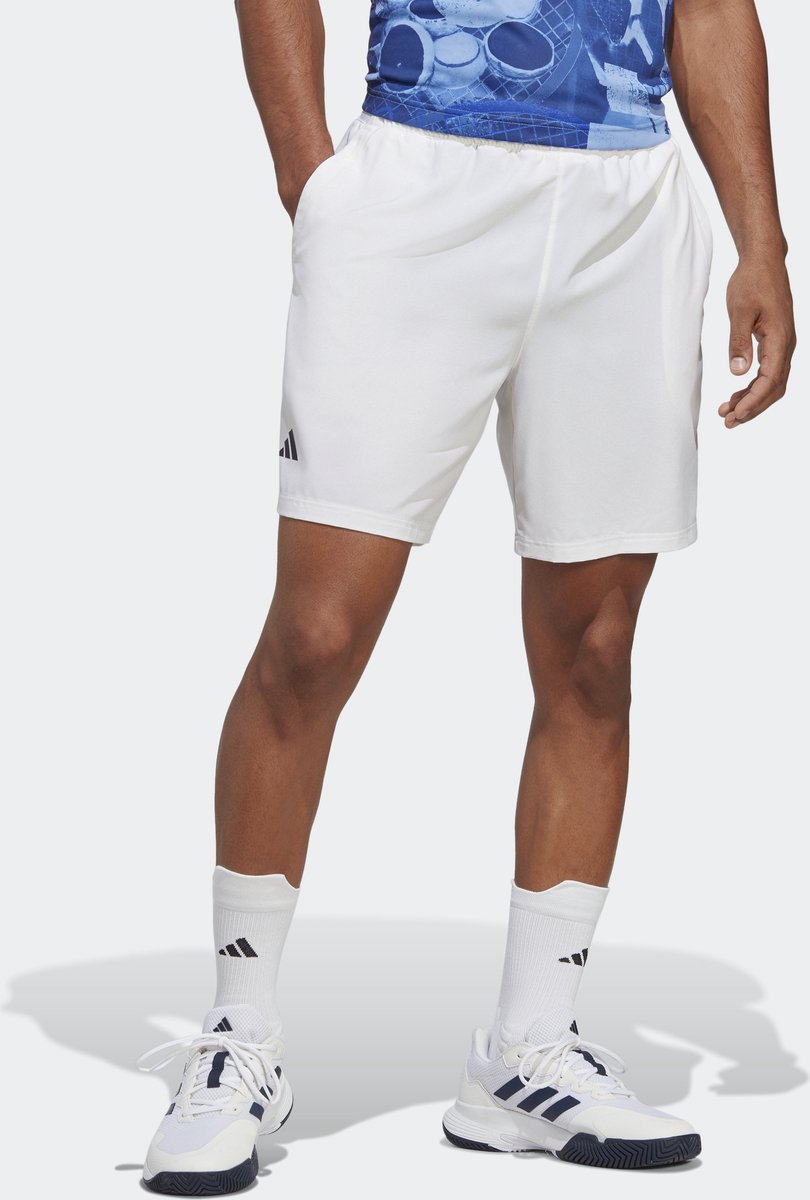 adidas Performance Club Tennis Stretchgeweven Short Heren – 18 CM Wit