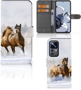 GSM Hoesje Xiaomi 12T | 12T Pro Wallet Book Case Paarden