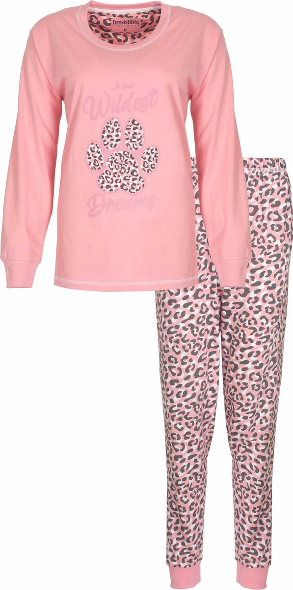 Irresistible Dames Pyjama - Lange Mouwen - Licht Roze