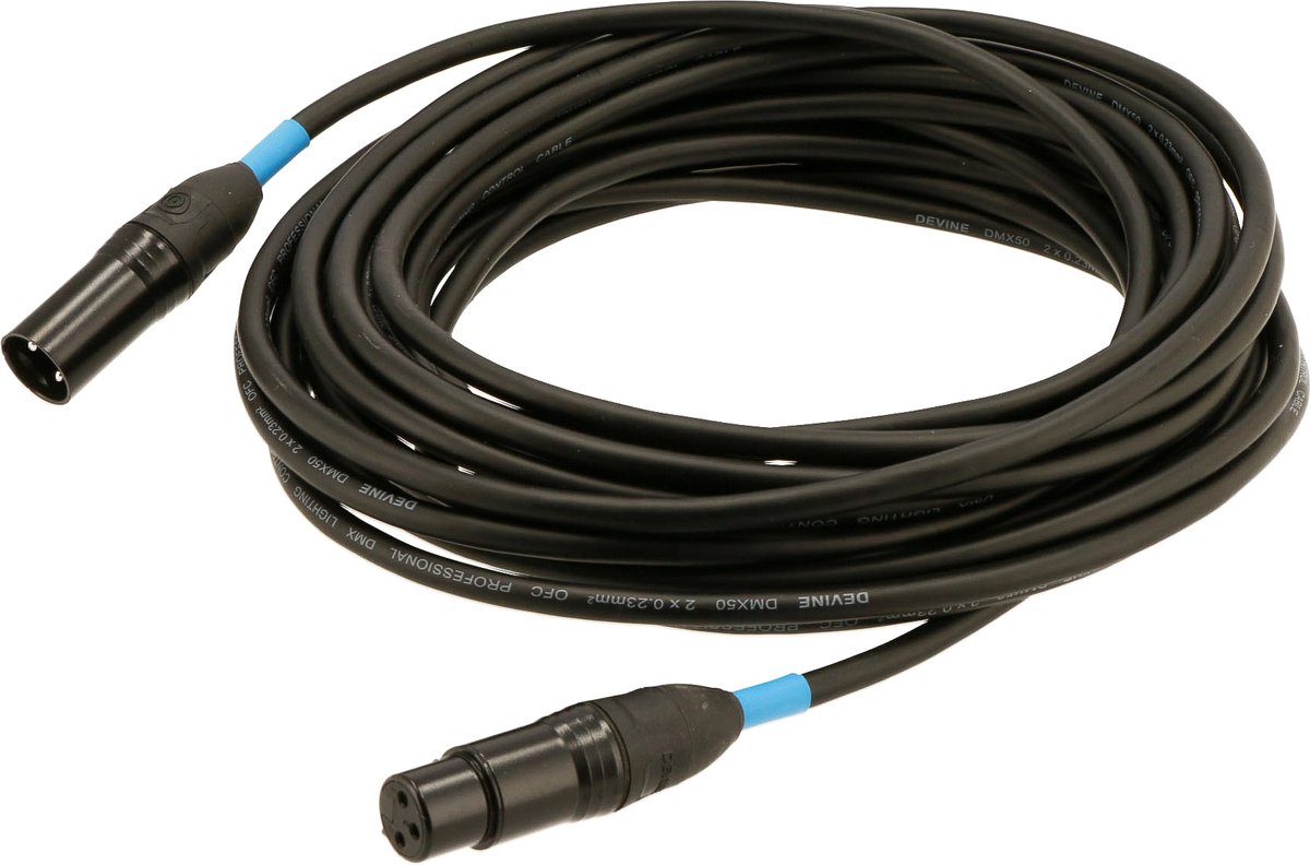 Devine DMX50/10 DMX-kabel 3-pins XLR 10 meter