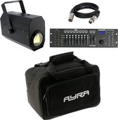 Ayra LEDBAG 4 flightbag bundel met TDC Flower Power lichteffect