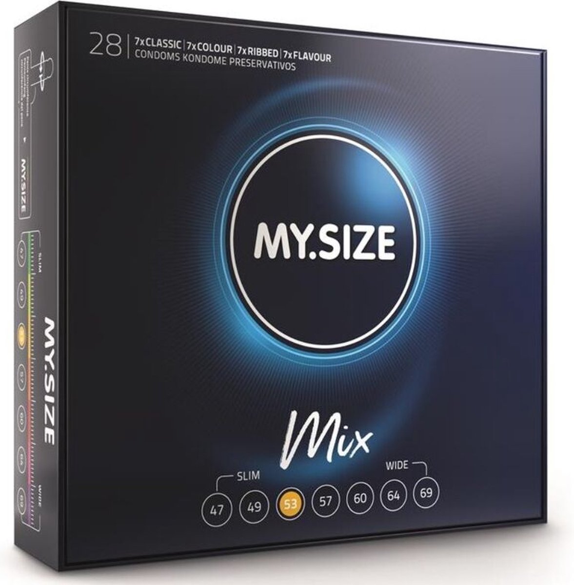 MY SIZE MIX | My Size Mix Condoms 53 Mm 28 Units