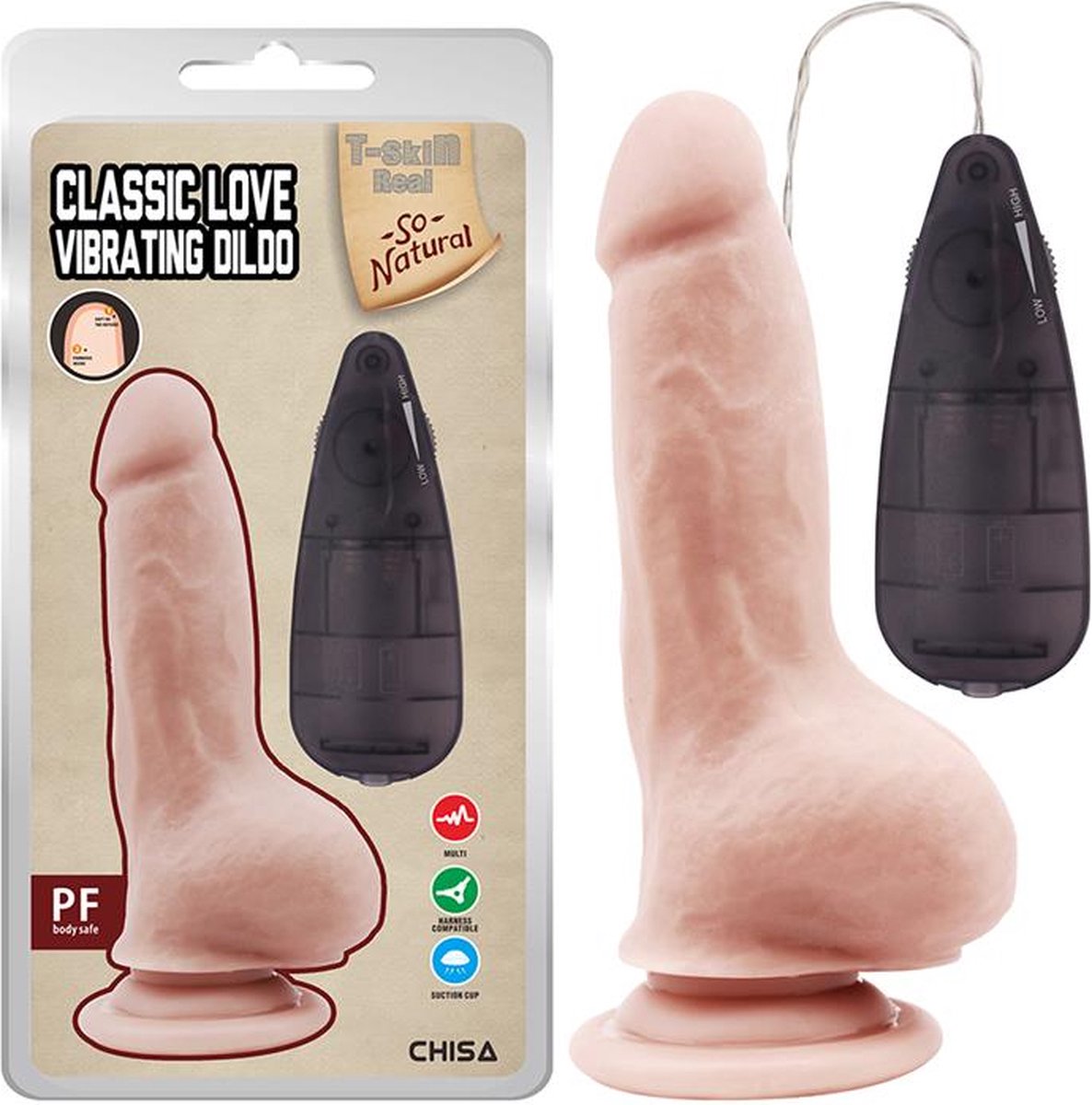 Vibrating Dildo Classic Love 7.8