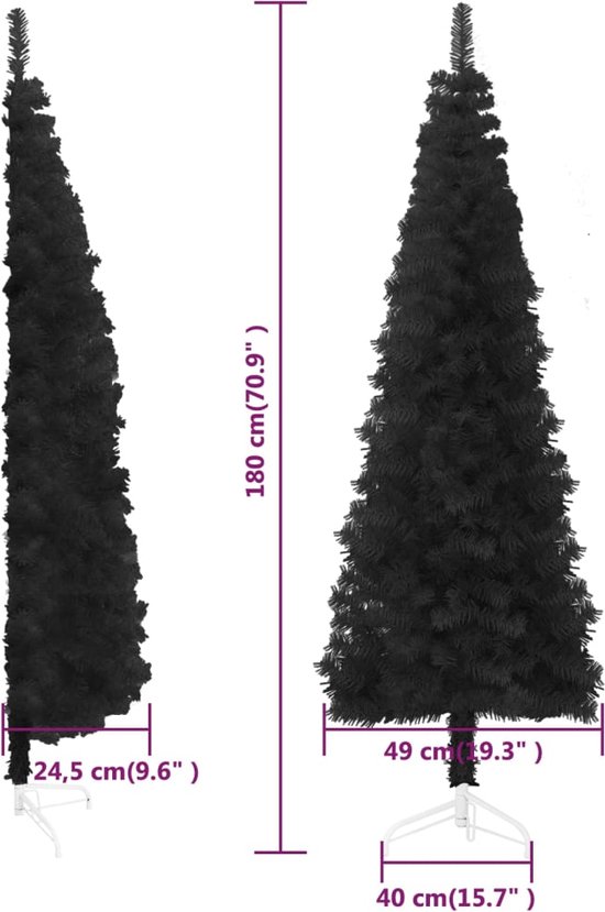 Yorbay Slim Kunstkerstboom met verlichting, led-dennenboom voor kerstdecoratie, bedekt met witte sneeuw, smal model, Kerstboom Kunstboom voor Thuis, Kantoor, Winkel en Hotel, wit, 210 cm
