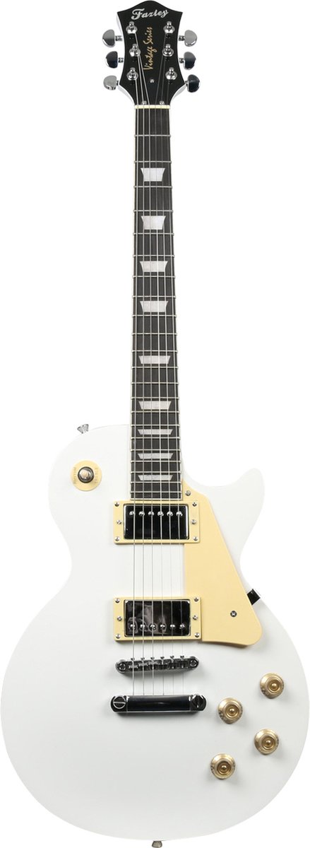 Fazley Vintage Series FLP318 White elektrische gitaar