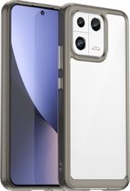 Mobigear Hoesje geschikt voor Xiaomi 13 Telefoonhoesje Hardcase | Mobigear Crystal Backcover | 13 Case | Back Cover - Transparant /Grijs | Transparant,grijs