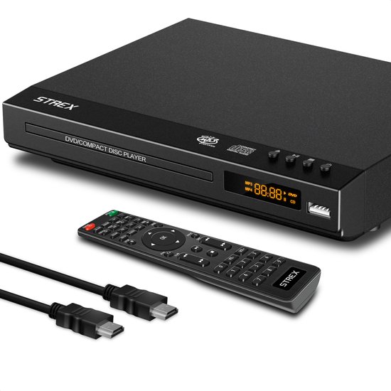 Strex DVD Speler Met HDMI - Full HD 1080P - Afstandsbediening - USB -  HDMI/RCA - Regio... | bol.com