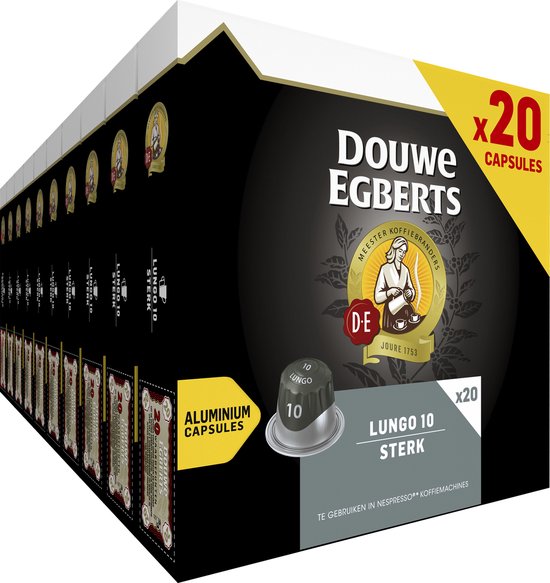 Douwe Egberts Lungo Sterk Koffiecups - Intensiteit 10/12 - 10 x 20 capsules - Douwe Egberts